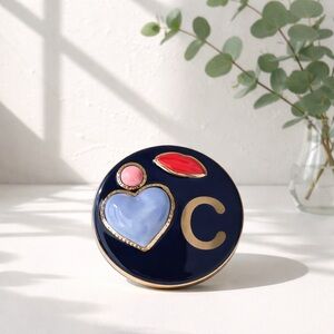 Anthropologie Monogram 'C' Trinket Box - Green/Navy
Jewelry Dish Lips & Heart